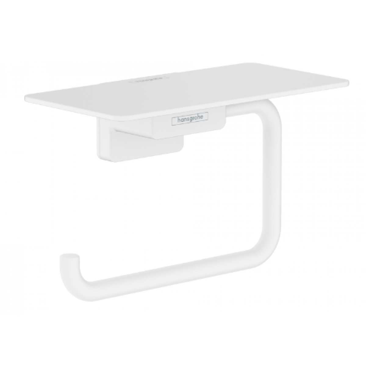 Hansgrohe AddStoris 白色衛生紙架帶架 (壁掛式/隱藏式固定)